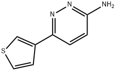 6-(3-チエニル)-3-ピリダジンアミン 化学構造式