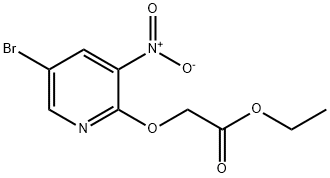 2-(5-溴-3-硝基-2-吡啶氧基)乙酸乙酯 结构式