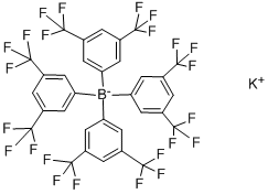 Potassium tetrakis[3,5-bis(trifluoromethyl)phenyl]borate Struktur