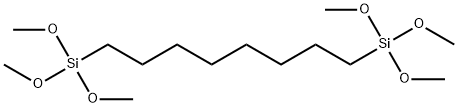 1,8-ビス(トリメトキシシリル)オクタン 化学構造式