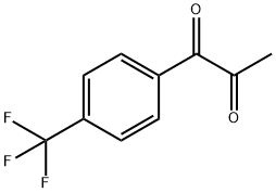 1-(4-トリフルオロメチルフェニル)-1,2-プロパンジオン 化学構造式