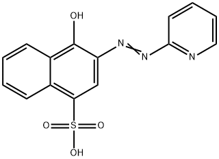 4-羟基-3-(2-吡啶基偶氮)萘磺酸, 10558-11-9, 结构式