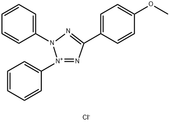 2,3-二苯基-5-(4-甲氧苯基)氯化四氮唑, 10560-45-9, 结构式