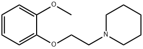 1-[2-(2-METHOXYPHENOXY)ETHYL]-PIPERIDINE 结构式