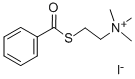 ベンゾイルチオコリンヨージド 化学構造式
