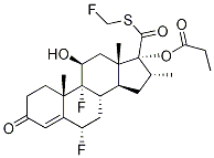 (1-oxopropoxy)-, S-(fluoromethyl)ester, (6α,11β,16α,17α)- Structure