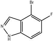 1H-Indazole, 4-broMo-5-fluoro- Structure