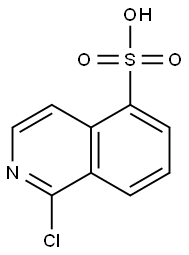1-クロロ-5-イソキノリンスルホン酸 化学構造式