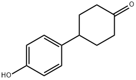 4-(4-ヒドロキシフェニル)シクロヘキサノン 化学構造式