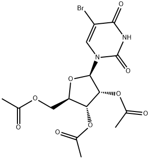 5-BROMO-2',3',5'-TRI-O-ACETYLURIDINE Struktur