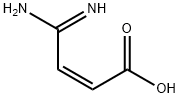 (3Z)-3-アミジノアクリル酸 化学構造式