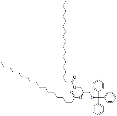 [R,(-)]-1-O,2-O-Distearoyl-3-O-trityl-D-glycerol 结构式