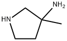 3-氨基-3-甲基吡咯烷, 105675-13-6, 结构式