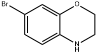 7-ブロモ-3,4-ジヒドロ-2H-1,4-ベンゾキサジン 化学構造式