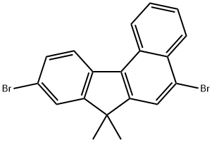 5,9-dibroMo-7,7-diMethyl-7H-benzo[c]flourene Struktur