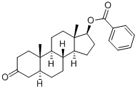 Androstanolone 17-benzoate Structure