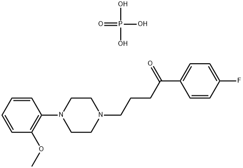 4'-fluoro-4-[4-(o-methoxyphenyl)piperazin-1-yl]butyrophenone dihydrogen phosphate Structure