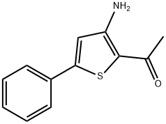 2-乙酰基-3-氨基-5-苯基噻吩,105707-24-2,结构式