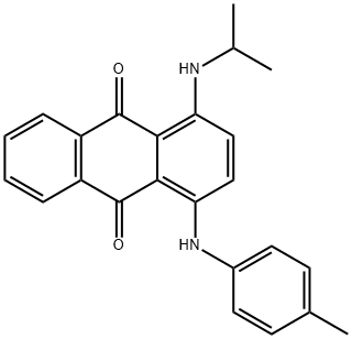 1-[(1-methylethyl)amino]-4-[(4-methylphenyl)amino]anthraquinone  Structure