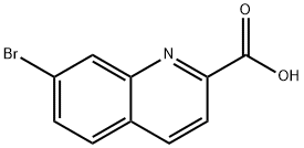7-ブロモキノリン-2-カルボン酸 化学構造式