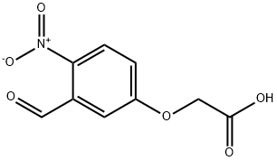 2-(3-醛基-4-硝基苯氧基)乙酸, 105728-06-1, 结构式
