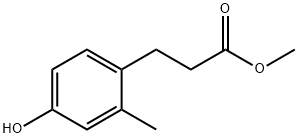 Benzenepropanoic acid, 4-hydroxy-2-methyl-, methyl ester Struktur