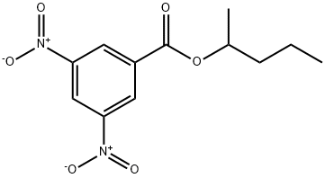 Benzoic acid, 3,5-dinitro-, 1-Methylbutyl ester Structure