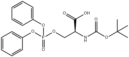 BOC-O-DIPHENYLPHOSPHO-L-SERINE Structure