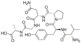 valyl-tyrosyl-prolyl-asparaginyl-glycyl-alanine Struktur