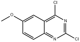 2,4-ジクロロ-6-メトキシキナゾリン 化学構造式