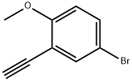 Benzene, 4-broMo-2-ethynyl-1-Methoxy- Structure