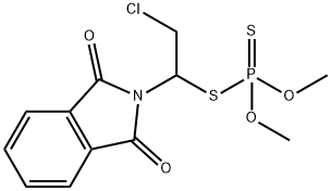 2-[2-Chloro-1-[(dimethoxyphosphinothioyl)thio]ethyl]-2H-isoindole-1,3-dione Structure