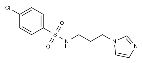 N-[3-(1-IMidazolyl)propyl]-4-chlorobenzenesulfonaMide Structure