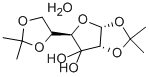 1,2:5,6-DI-O-ISOPROPYLIDENE-ALPHA-D-RIBO-3-HEXOFURANOSE-3-ULOSE MONOHYDRATE 化学構造式