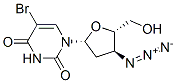 3'-アジド-5-ブロモ-2',3'-ジデオキシウリジン 化学構造式
