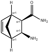 3-EXO-アミノビシクロ〔2.2.1〕ヘプト-5-エン-2-EXO-カルボキサミド 化学構造式