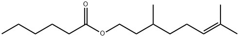 己酸-3,7-二甲基-6-辛烯酯,10580-25-3,结构式
