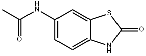 N-(2,3-二氢-2-氧代-6-苯并噻唑基)-乙酰胺 结构式