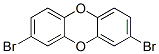 2,8-ジブロモジベンゾ-p-ジオキシン 化学構造式