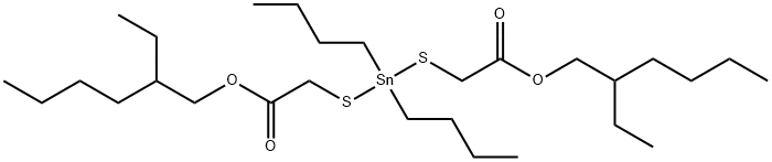 2-ethylhexyl 4,4-dibutyl-10-ethyl-7-oxo-8-oxa-3,5-dithia-4-stannatetradecanoate Structure