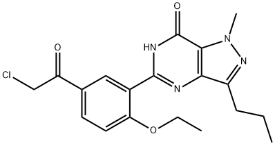 5-[5-(2-Chloroacetyl)-2-ethoxyphenyl]-1,6-dihydro-1-Methyl-3-propyl-7H-pyrazolo[4,3-d]pyriMidin-7-one Structure