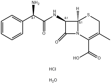 头孢氨苄单盐酸盐 结构式