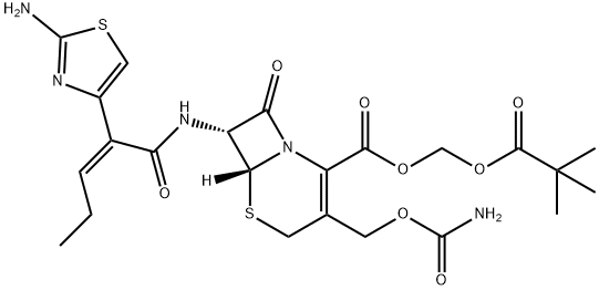 头孢卡品酯,105889-45-0,结构式