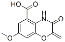 2H-1,4-Benzoxazine-5-carboxylic acid, 3,4-dihydro-7-methoxy-2-methylen e-3-oxo- Structure