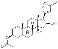 GITOXIGENIN 3-ACETATE 结构式