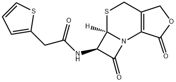 头孢噻吩杂质D,10590-10-0,结构式
