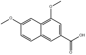 2-Naphthalenecarboxylic acid, 4,6-diMethoxy- 结构式