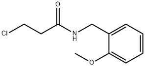 3-クロロ-N-(2-メトキシベンジル)プロパンアミド 化学構造式