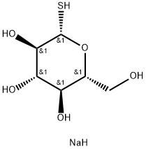 1-チオ-Β-D-グルコースナトリウム塩 化学構造式