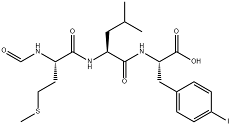 FOR-MET-LEU-P-IODO-PHE-OH, 105931-59-7, 结构式